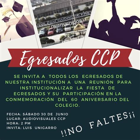 Invitacion Exalumnos Institución Educativa Ciudad De Pasto