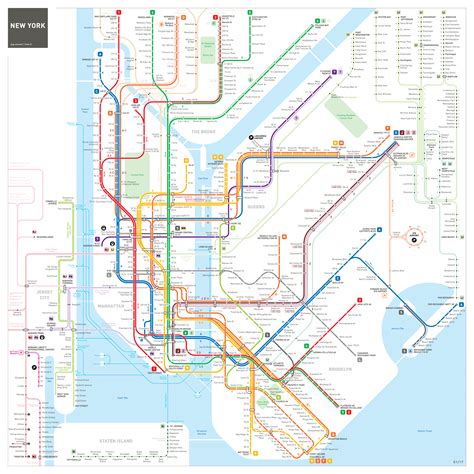Comprehensive Map Of The Entire New York Newark Jersey City Transit