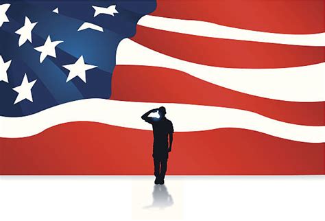 Best Veteran Salute Illustrations Royalty Free Vector Graphics And Clip