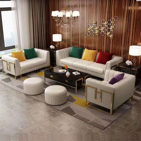 2019 New Modern Leather Living Room Sofa China Leather Sofa And