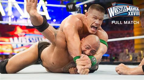 The Rock Vs John Cena Once In A Lifetime Match WrestleMania