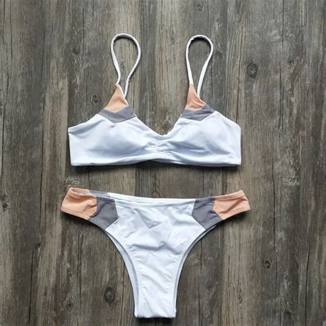 New Women Sexy Bandage Bikini Set Push Up Padded Bra Bathing Beach Wear Swimsuit Women Bikini