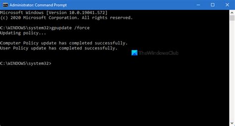 Gpupdate /force the commands above will update both user group policies and computer group policies simultaneously. Windows Tips, Tricks and Troubleshooting | TheWindowsClub