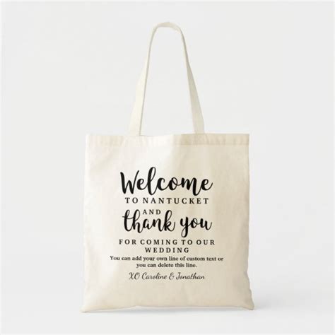 Wedding Welcome And Thank You Hotel T Bag