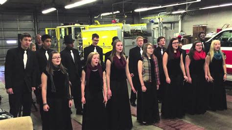 Omaha Christian Academy Performs At Omaha Fire Station 43 C Youtube