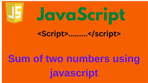 Sum Of Two Numbers Using Javascript Computer For See And Neb