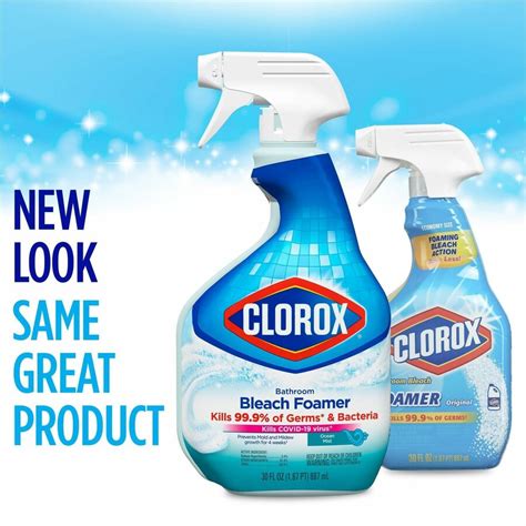 Clorox Disinfecting Bathroom Foamer With Bleach Cleaning Wipes The