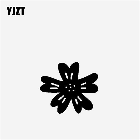 Yjzt Cm Cm Car Sticker Vinyl Decal Flower Overlooking Creative