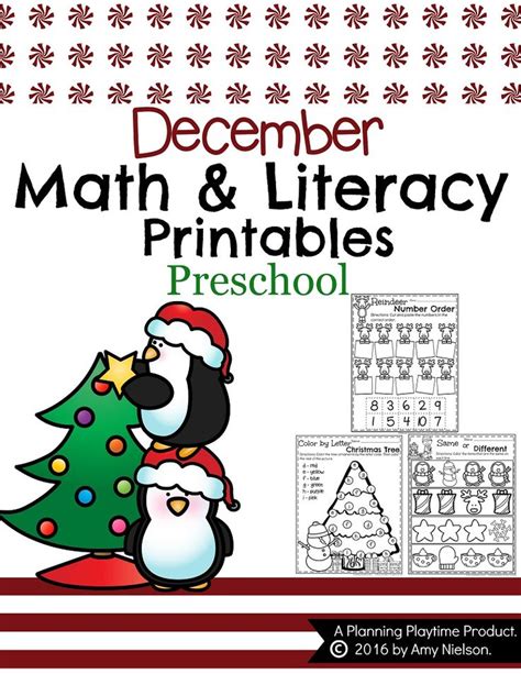 December Preschool Worksheets Planning Playtime Preschool