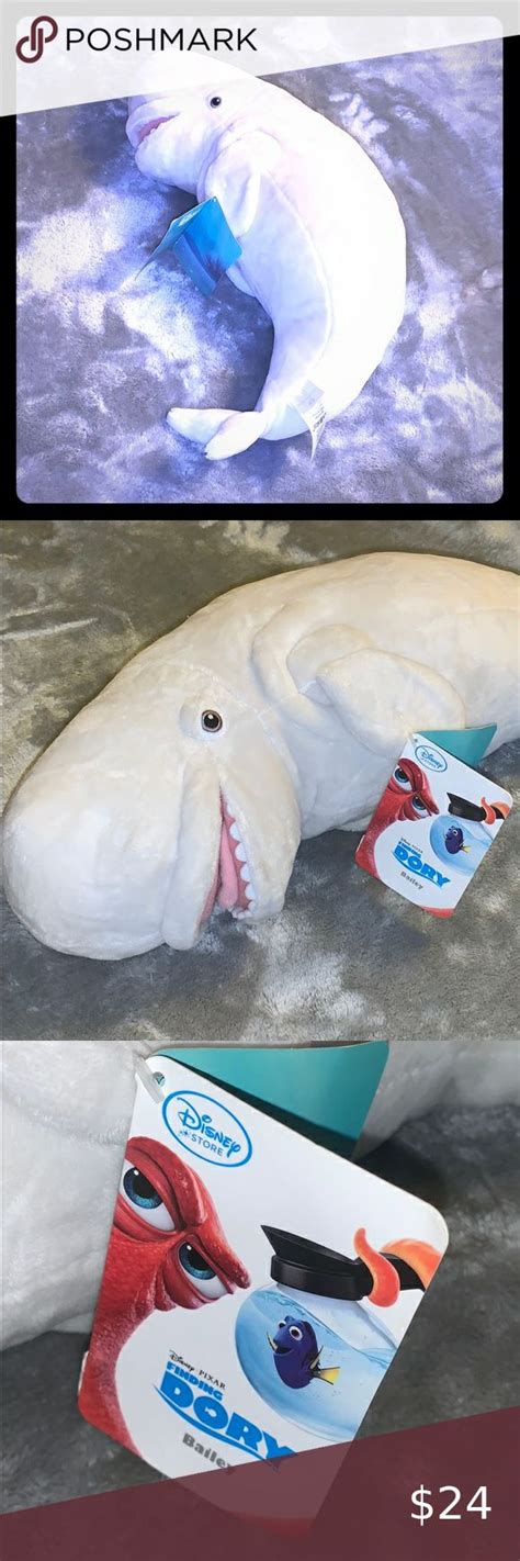 Disney Finding Dory Beluga Whale Bailey Plush New Disney Store Parks