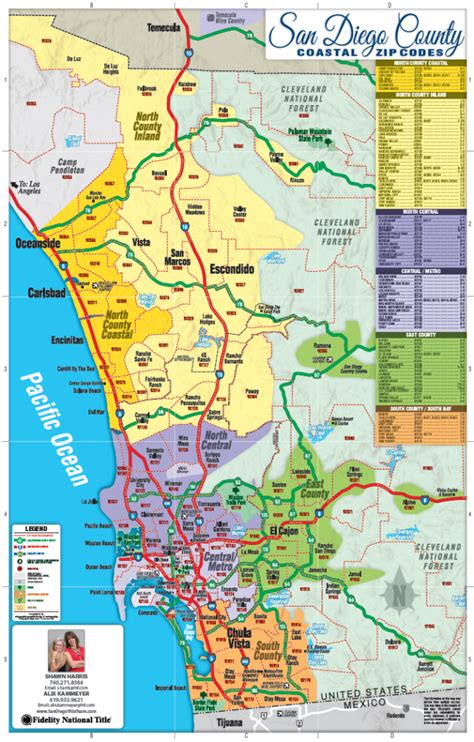 San Diego Zip Code Map Carolina Map