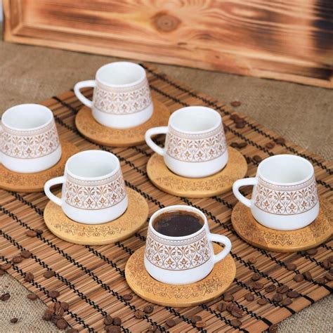 Turkish Coffee Cups Set Fine Porcelain Turkish Coffee Expresso Coffee