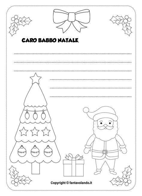 La Lettera Per Babbo Natale Classe Prima E Seconda Fantavolando