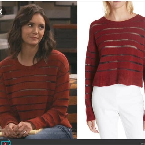 Rag And Bone Sweaters New Rag Bone Penn Sheer Stripe Crop Sweater