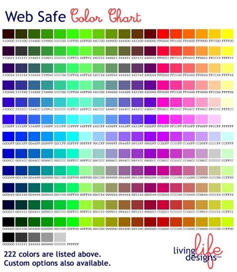 Web Safe Color Chart Justdevelopersthings Purple Color Chart Color