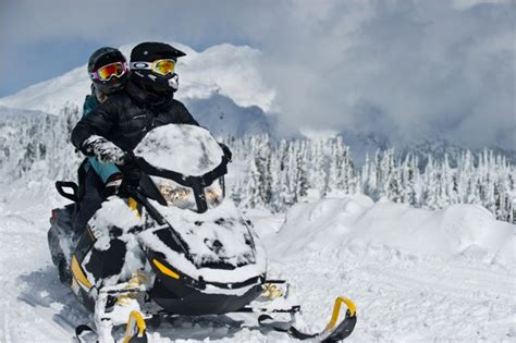 Snowmobiling Whistler Blackcomb Mountains North Vancouver British