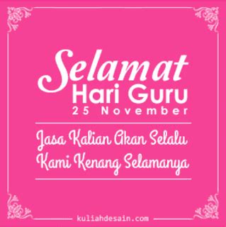 Biasanya, ucapan untuk guru diberikan pada momen khusus, seperti hari guru. Kumpulan Kata Kata Hari Guru Nasional Beserta Gambarnya