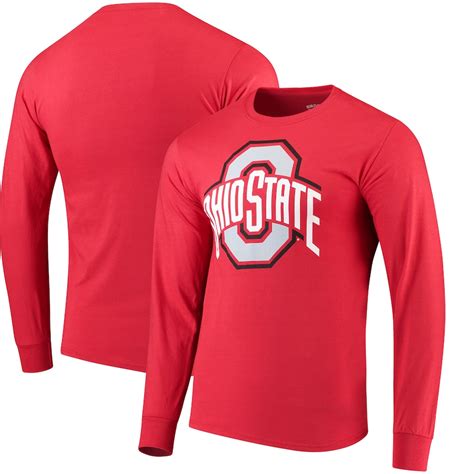 Ohio State Buckeyes Scarlet Athletic O Long Sleeve T Shirt