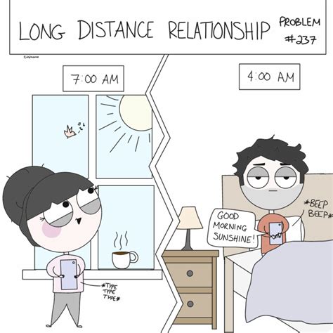11 comics that capture cute quirky moments all couples can relate to long distance love