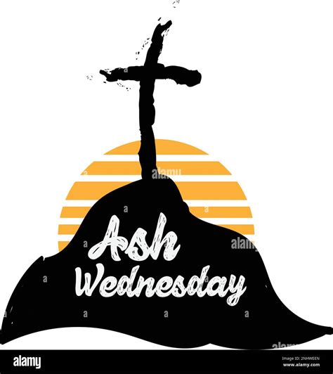 Ash Wednesday Cross Vector Art Ash Wednesday With Cross Blessing