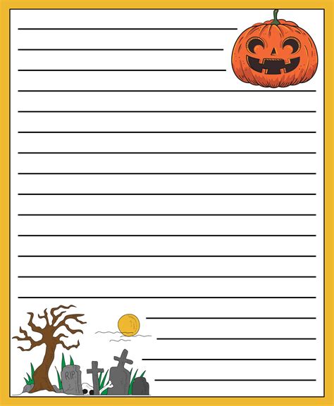 Printable Halloween Writing Paper Printable Word Searches