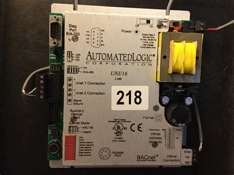 Automated Logic Uni 16 2mb Control Module Bacnet Hvac Bms 218 The