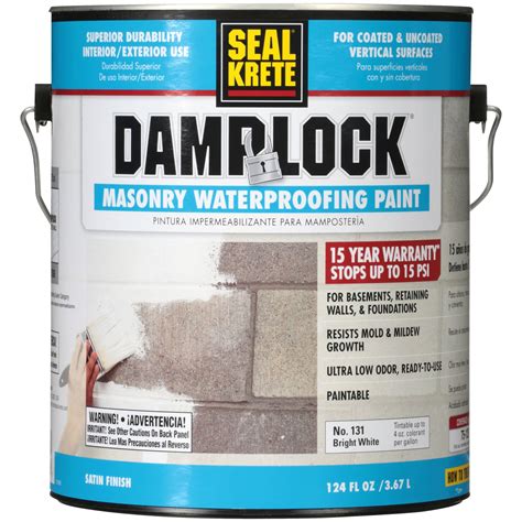 Buy Bright White Seal Krete Damplock Masonry Waterproofing Paint