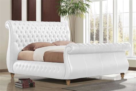 swan-chesterfield-faux-leather-bed-white-leather-bed,-white-leather-bed-frame,-leather-bed-frame