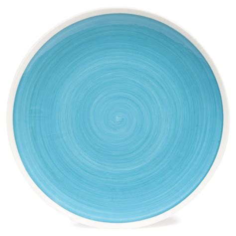 La vaisselle de tel design sera parfaite dans la cuisine dans le style ethnique. Assiette plate en faïence bleue D 26 cm CYCLADES | Maisons ...