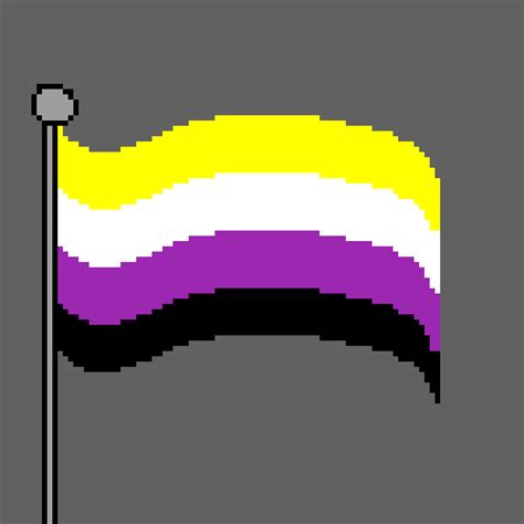Pixilart Non Binary Flag By Lilly Black