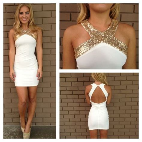 There are 1724 bodycon wedding dress for sale on etsy, and they cost $88.54 on average. Dress: homecoming, gold, white, bodycon, strappy, zipup ...