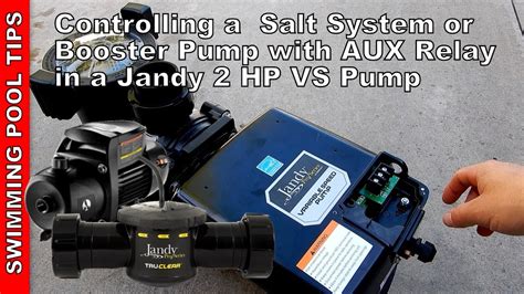 Controlling A Salt System Or Booster Pump With The Aux Relay In A Jandy
