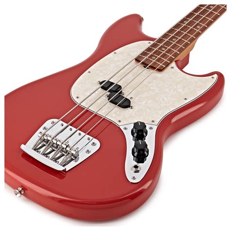 Fender Vintera 60s Mustang Bass Pf Fiesta Red At Gear4music