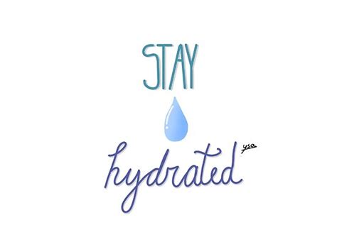 Stay Hydrated Poster By Ysa Doodles121 Redbubble