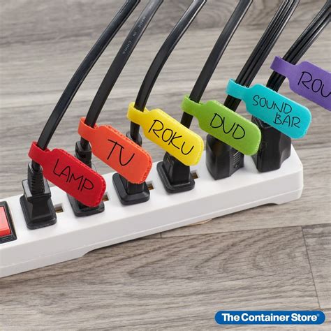 Wrap It Medium Cable Labels In 2021 Tv Cords Cord Organization