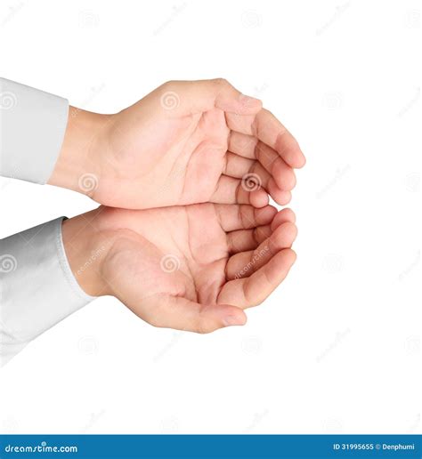 Open Palm A Hand Gesture Stock Image Image Of Help Adult 31995655