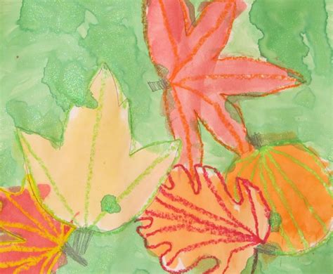 Crayon Resist Fall Leaves Painting Lesson Plan Painting For Kids