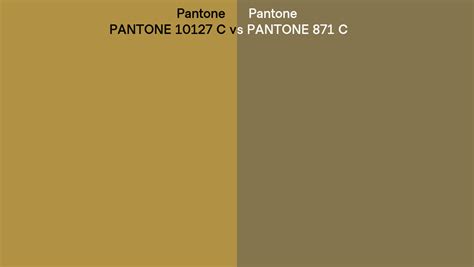 Pantone 10127 C Vs Pantone 871 C Side By Side Comparison