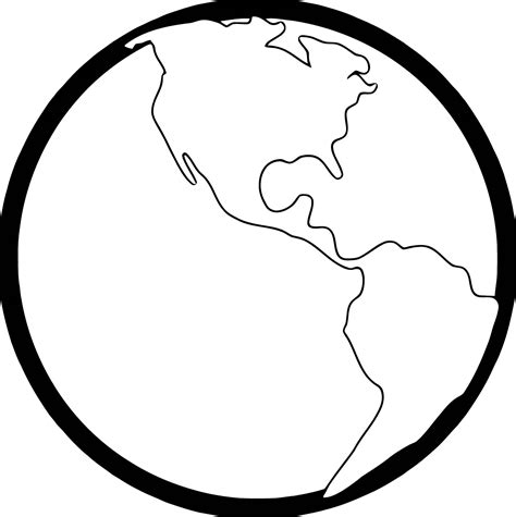 Earth Globe Coloring Page Wecoloringpage 085