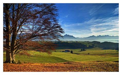 Herbstlandschaft Foto And Bild Deutschland Europe Bayern Bilder