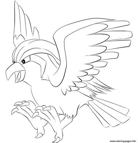 Pidgey Coloring Pages Coloring Pages