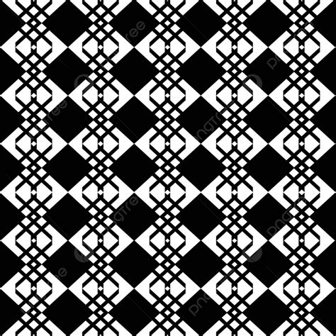 Black Geomatric Seamless Pattern Transparent Background Wallpaper