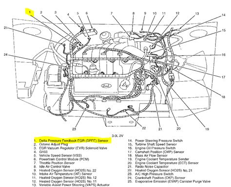 1999 Ford Taurus 30 Engine Diagram