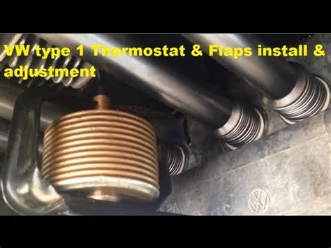 VW Type 1 Thermostat Flaps Install Adjustment YouTube