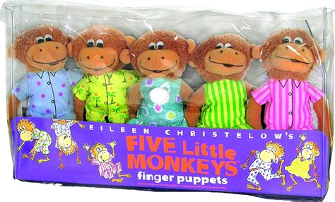10 Monkeys Jumping On The Bed Counting Aid Nursery Rhyme Finger Puppets