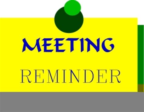 Meeting Reminder Clipart Free Images At