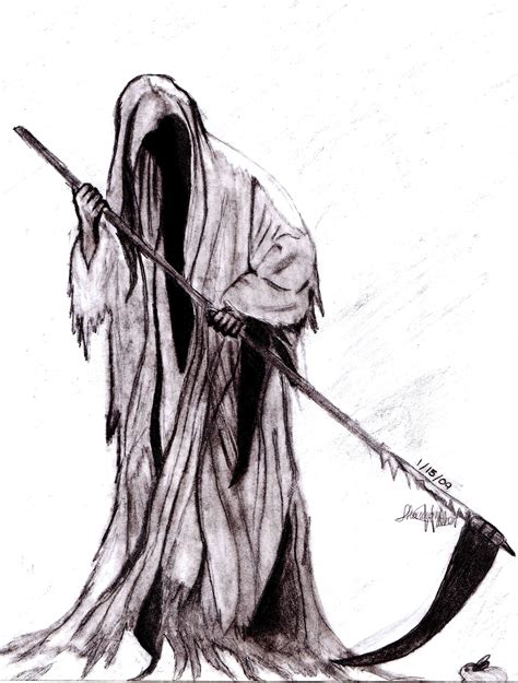 Grim Reaper Cloak Drawing Joevangoghchapelhill