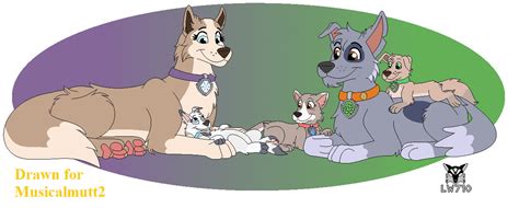 T Rocky And Tundra With Pups By Lightningwolf710 On Deviantart