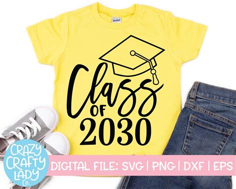 Class Of 2030 Svg 4th Grade Cut File Senior 1st Day Shirt Etsy Australia