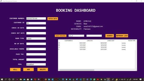 Hotel Billing System In Python With Source Code Projects Management